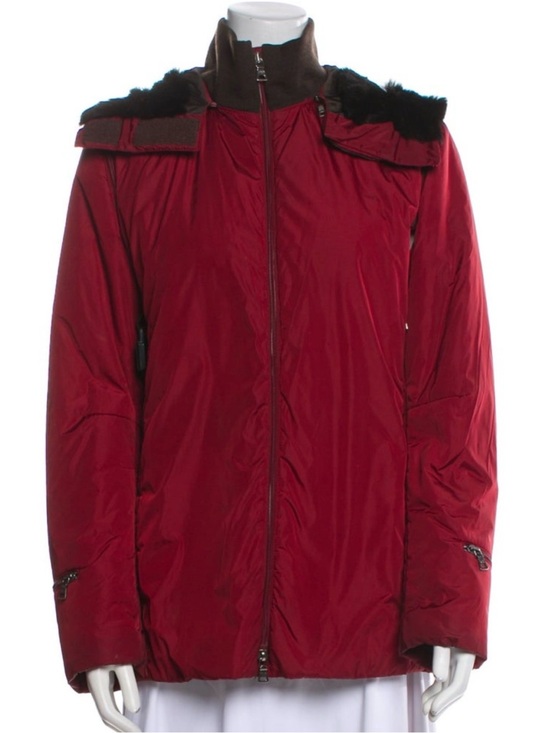 Prada Jackets & Blazers - Prada red parka jacket with hood